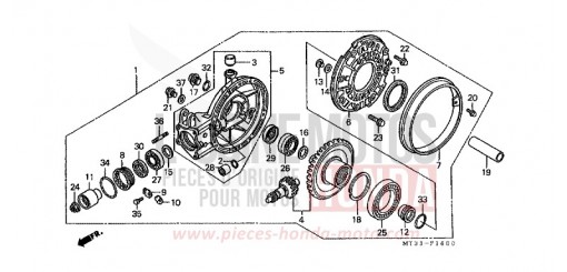 ENGRENAGE MENE DE SORTIE (ST1100L/M/N/P/R) ST1100P de 1993